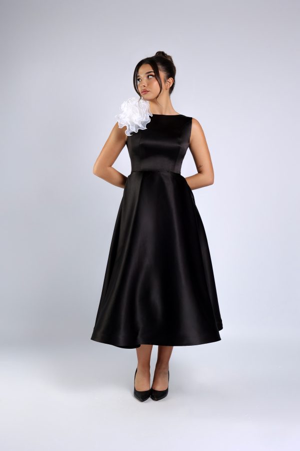 Black Midi Dress - Image 2