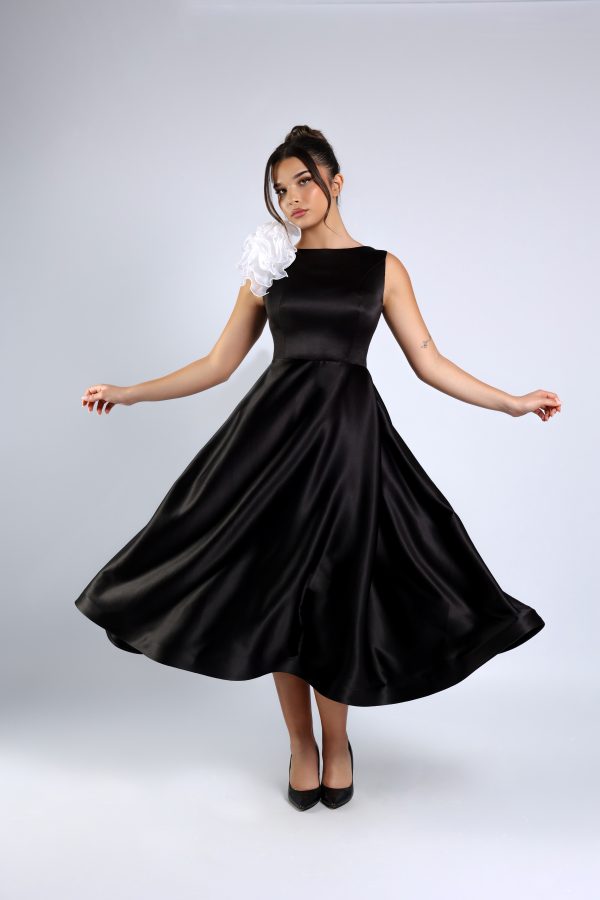 Black Midi Dress - Image 3